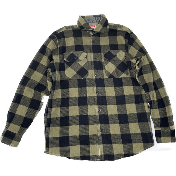 Wrangler Vintage Men’s Buffalo Plaid Long Sleeve Button Up With Pockets M - Picture 1 of 9
